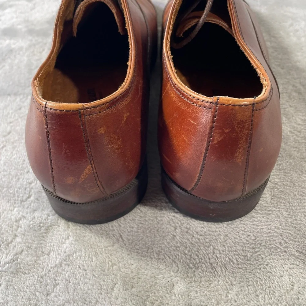 Florsheim Oxfords Dress Shoes Mens 9 Cap Toe Leather Brown Lace Up Office Casual